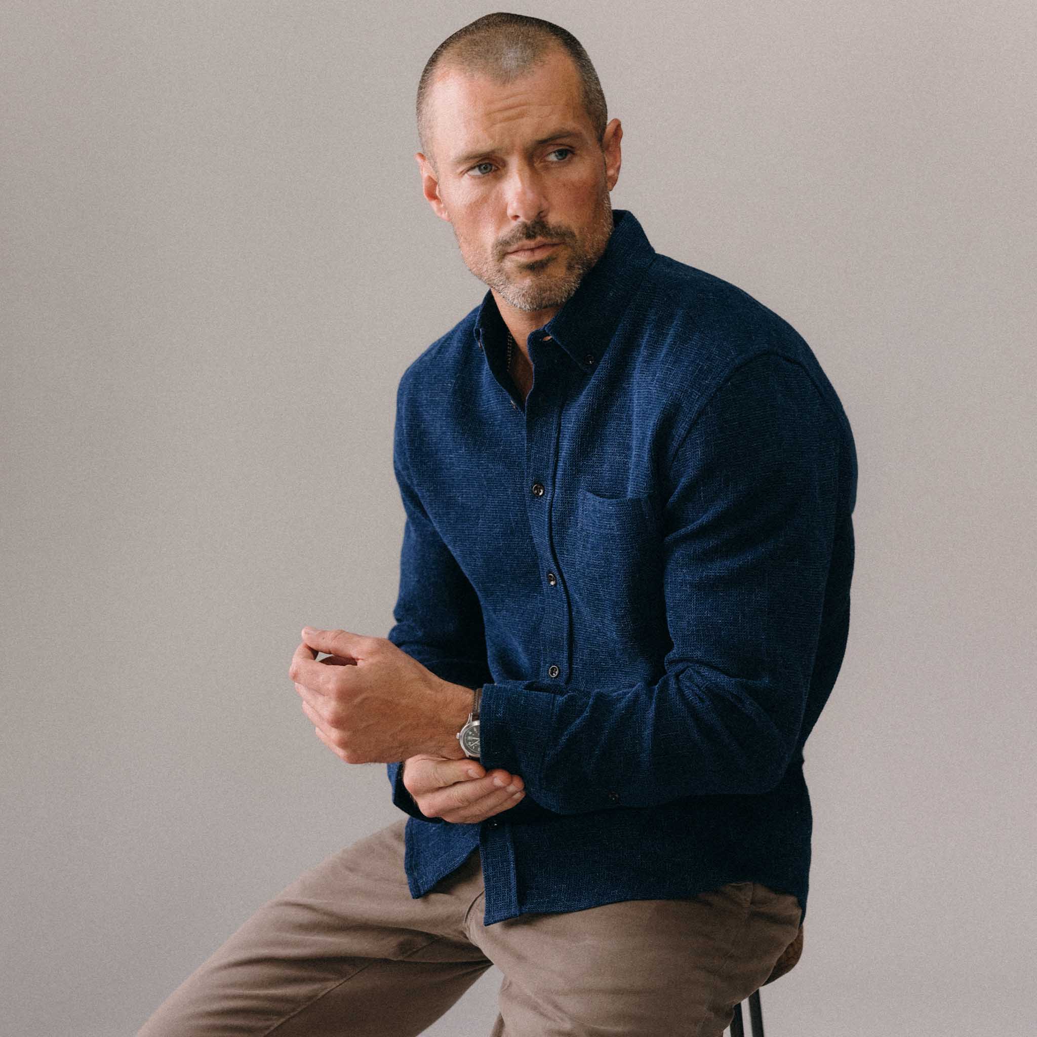 The Jack in Rinsed Indigo Waffle